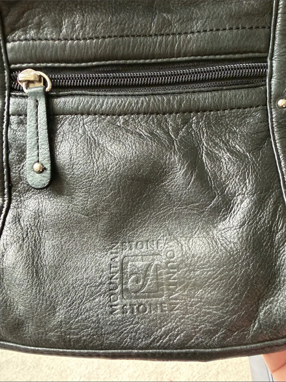 Classic Black Leather Crossbody Bag